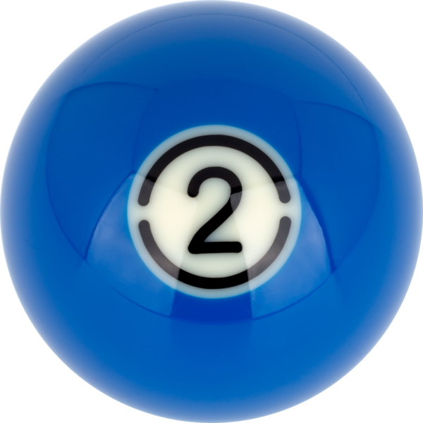 RBABK_02 Aramith BLACK Replacement Ball – #2 | Golden Break Billiards
